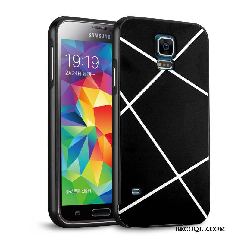 Samsung Galaxy S5 Métal Border Coque Étui Protection Couvercle Arrière