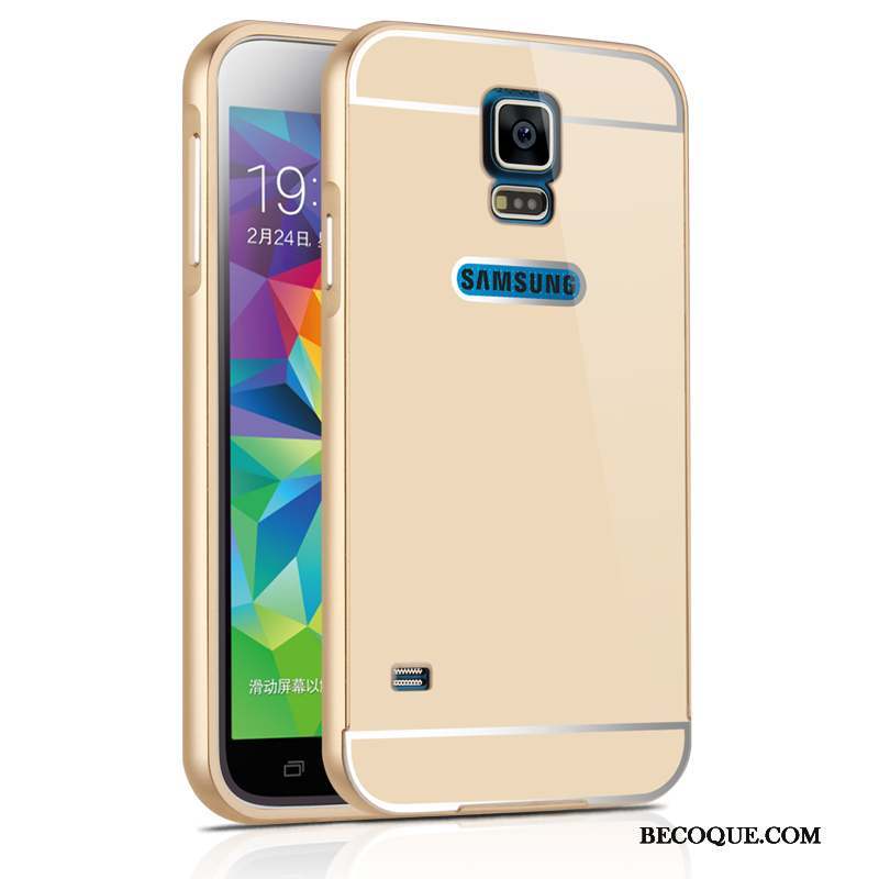 Samsung Galaxy S5 Métal Border Coque Étui Protection Couvercle Arrière