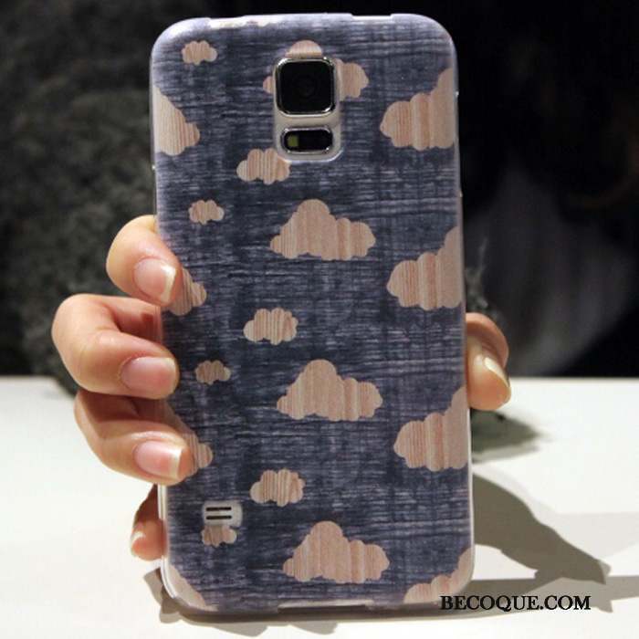 Samsung Galaxy S5 Protection Bleu Incassable Étui Fluide Doux Coque De Téléphone