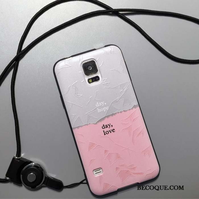 Samsung Galaxy S5 Tendance Fluide Doux Fleurs Étui Charmant Coque De Téléphone