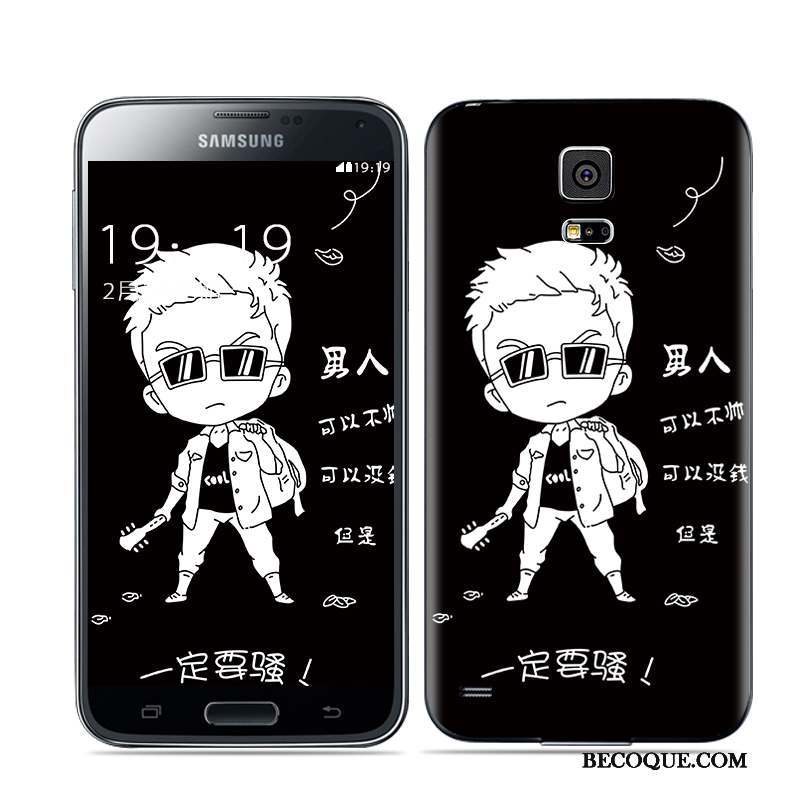 Samsung Galaxy S5 Téléphone Portable Coque De Téléphone Noir Couvercle Arrière