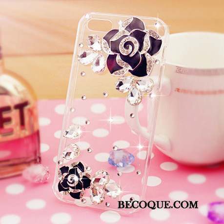 Samsung Galaxy S5 Téléphone Portable Étui Protection Strass Coque De Téléphone Rose