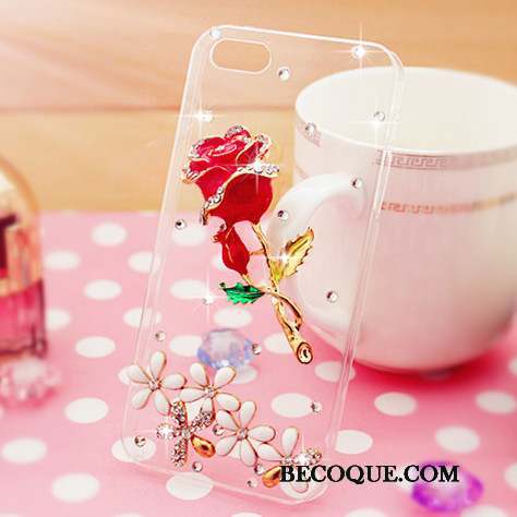 Samsung Galaxy S5 Téléphone Portable Étui Protection Strass Coque De Téléphone Rose