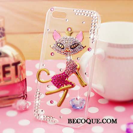 Samsung Galaxy S5 Téléphone Portable Étui Protection Strass Coque De Téléphone Rose