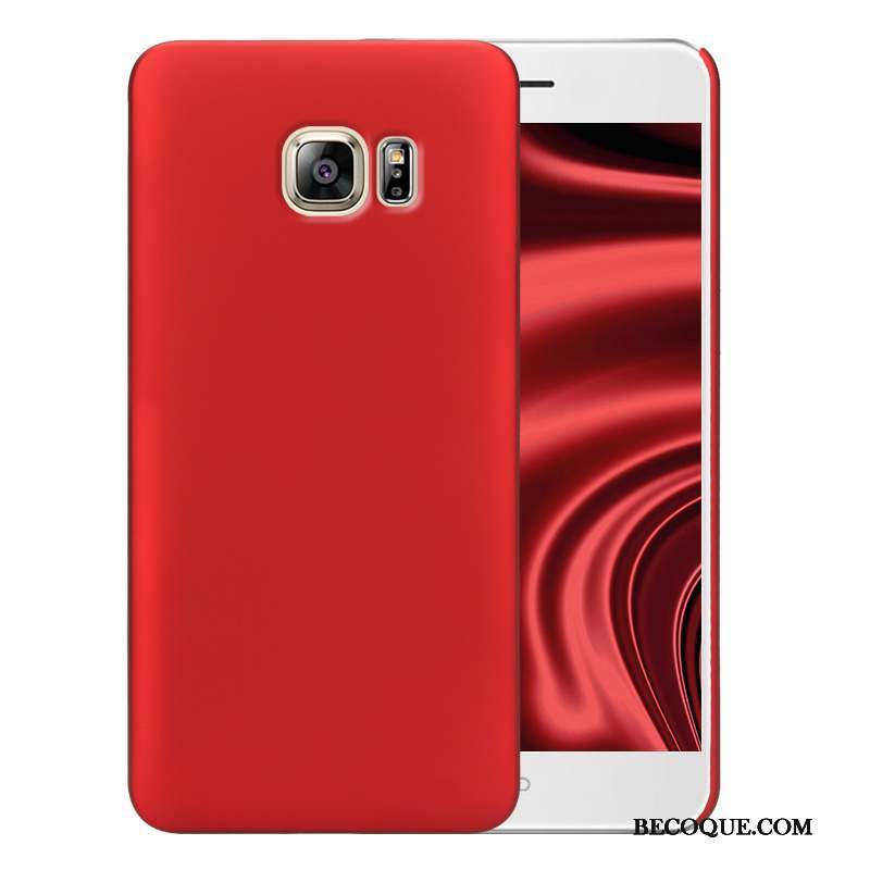 Samsung Galaxy S6 Coque Difficile Délavé En Daim Bleu Simple Protection Couleur