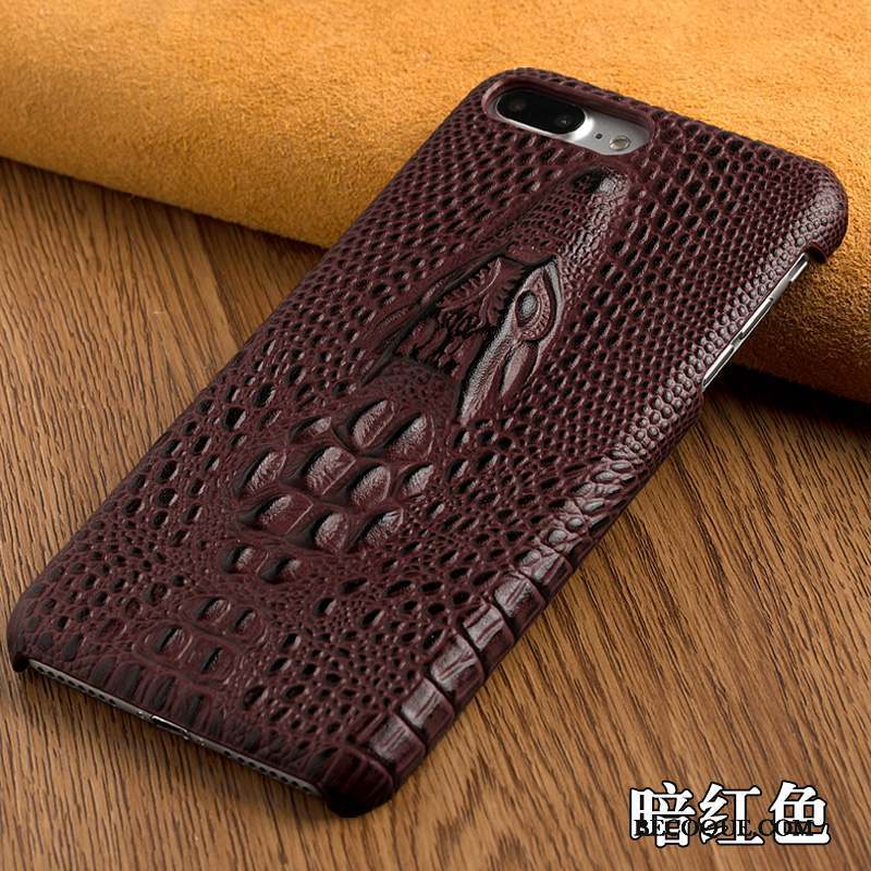 Samsung Galaxy S6 Coque Luxe Protection Marron Crocodile Difficile Étui