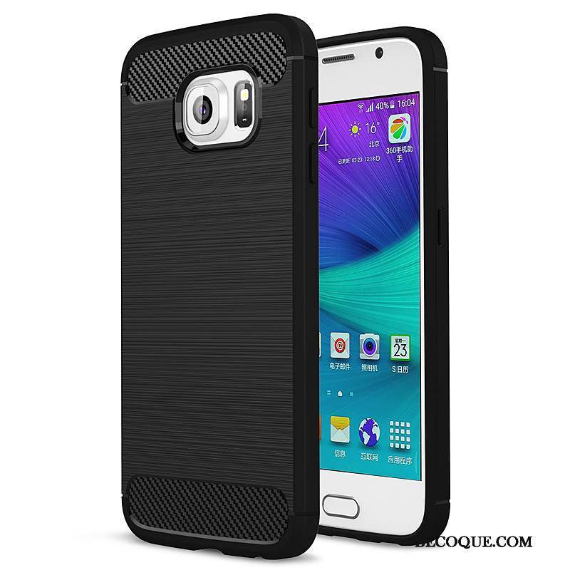 Samsung Galaxy S6 Coque Étui Silicone Fluide Doux Tout Compris Bleu Protection