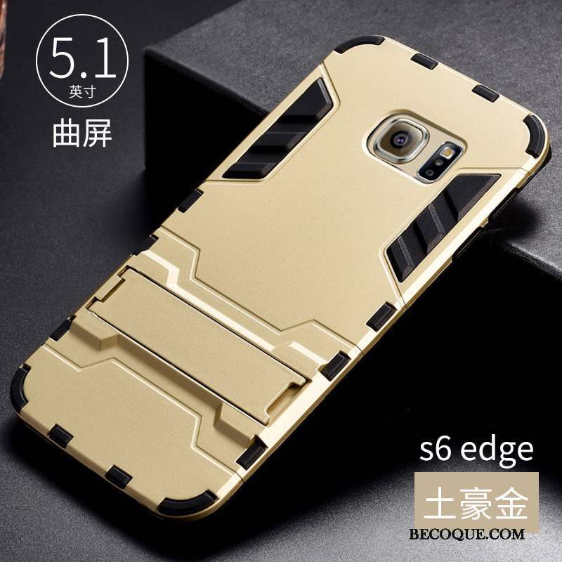 Samsung Galaxy S6 Edge Coque Gris Cool De Téléphone Incassable Silicone