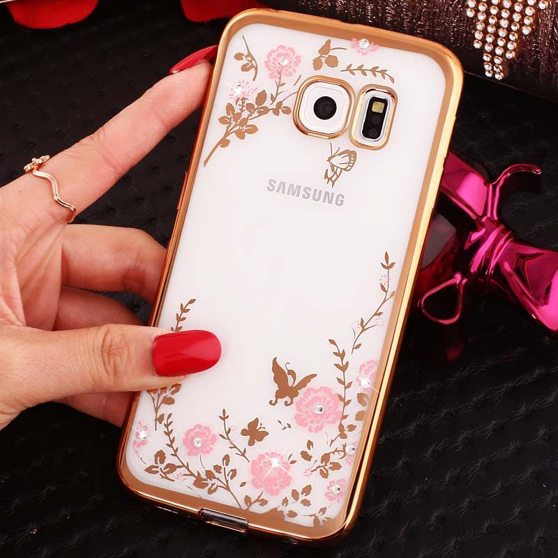 Samsung Galaxy S6 Edge Coque Téléphone Portable Étui Strass Protection Dessin Animé