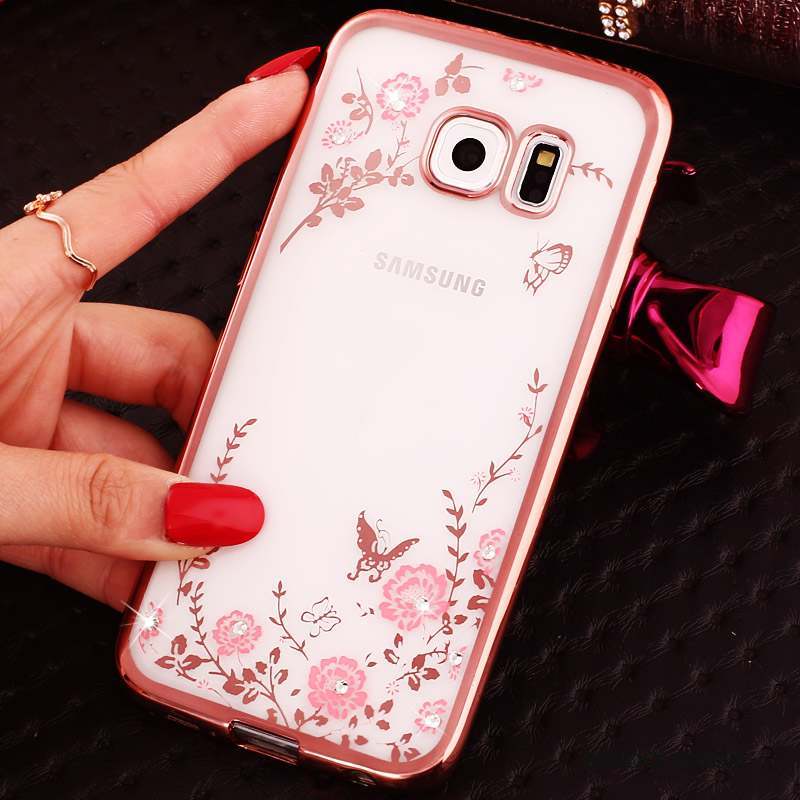Samsung Galaxy S6 Edge Coque Téléphone Portable Étui Strass Protection Dessin Animé