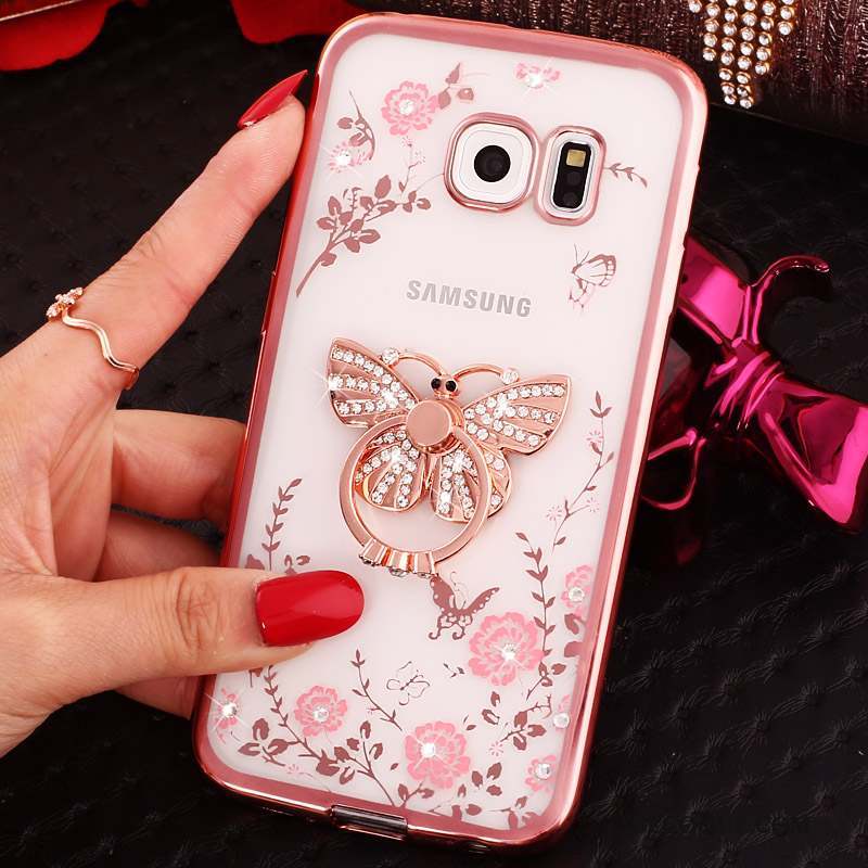 Samsung Galaxy S6 Edge Coque Téléphone Portable Étui Strass Protection Dessin Animé