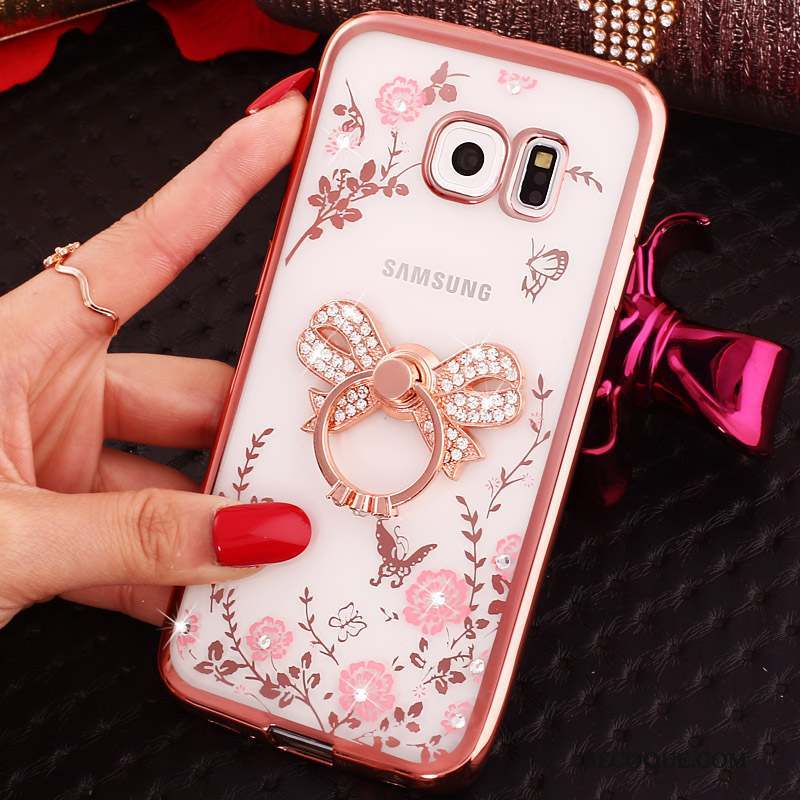 Samsung Galaxy S6 Edge Coque Téléphone Portable Étui Strass Protection Dessin Animé