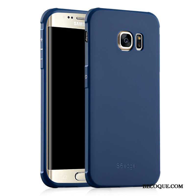 Samsung Galaxy S6 Edge Coque Étui Protection Délavé En Daim Fluide Doux Ballon Légères