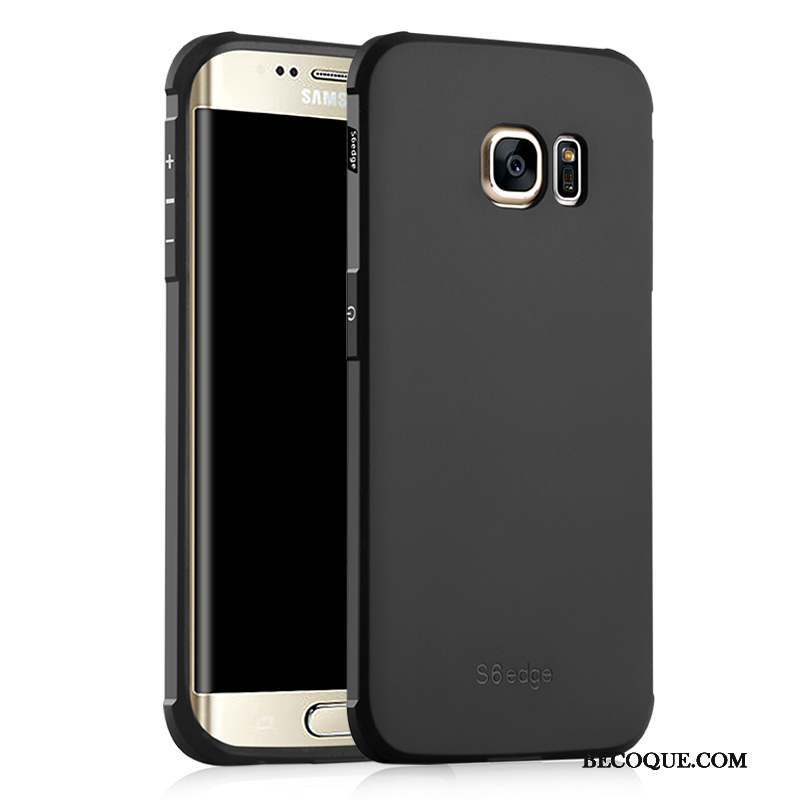 Samsung Galaxy S6 Edge Coque Étui Protection Délavé En Daim Fluide Doux Ballon Légères