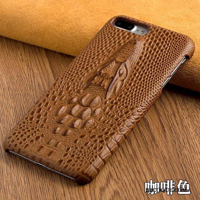 Samsung Galaxy S6 Edge + Crocodile Coque Bleu Protection Étui Cuir Véritable