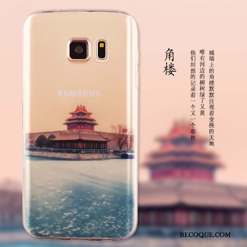 Samsung Galaxy S6 Edge + Fluide Doux Coque De Téléphone Protection Étui Jaune