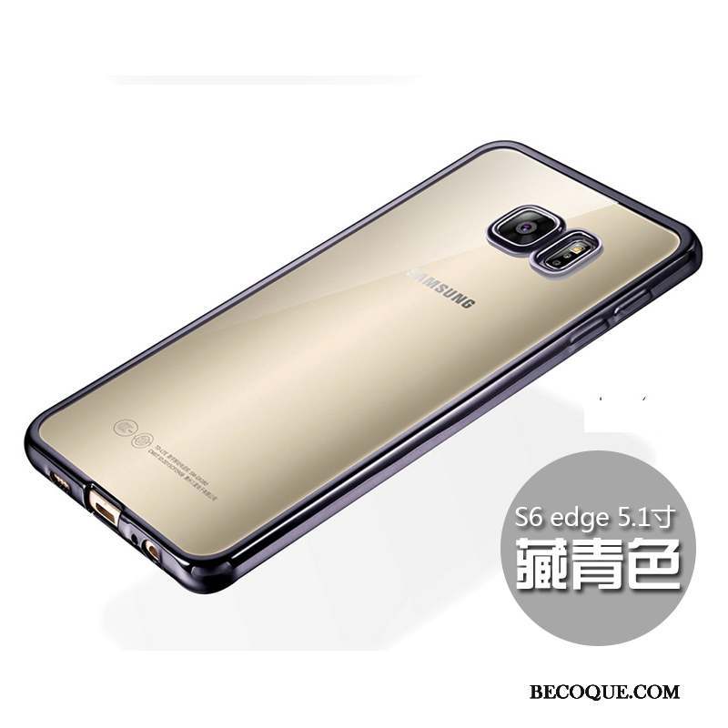 Samsung Galaxy S6 Edge Protection Coque De Téléphone Or Très Mince Fluide Doux Incassable