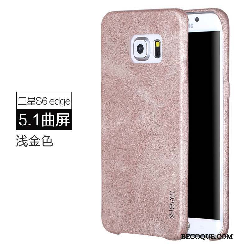 Samsung Galaxy S6 Edge Protection Incassable Étui Business Coque De Téléphone Étui En Cuir