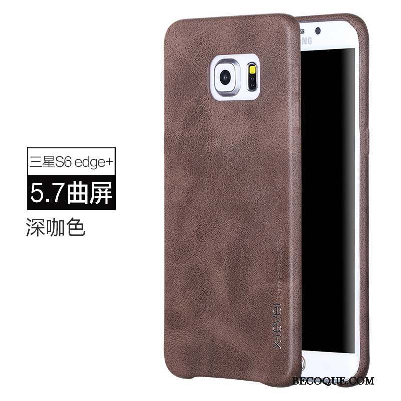 Samsung Galaxy S6 Edge Protection Incassable Étui Business Coque De Téléphone Étui En Cuir