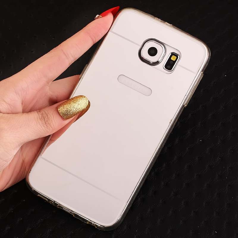 Samsung Galaxy S6 Edge Protection Téléphone Portable Miroir Fluide Doux Coque Étui