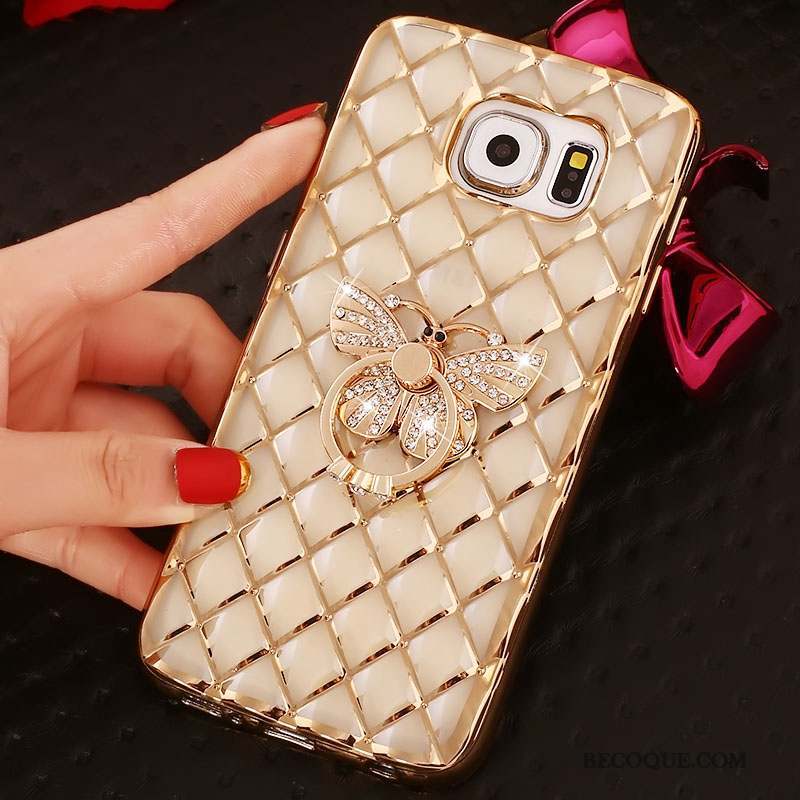 Samsung Galaxy S6 Edge Protection Téléphone Portable Étui Coque Très Mince Strass