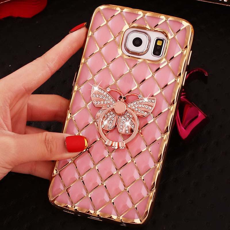 Samsung Galaxy S6 Edge Protection Téléphone Portable Étui Coque Très Mince Strass