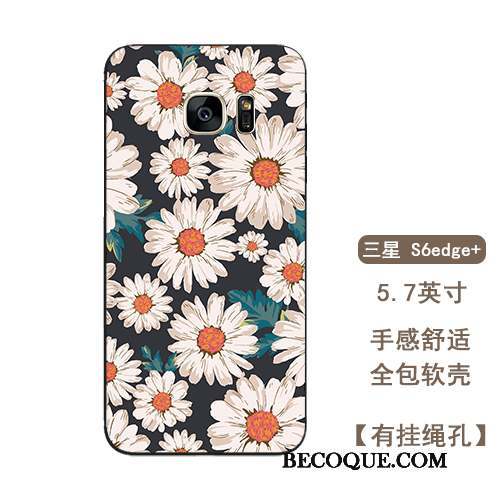 Samsung Galaxy S6 Edge + Tout Compris Art Ornements Suspendus Petite Marguerite Coque De Téléphone Silicone