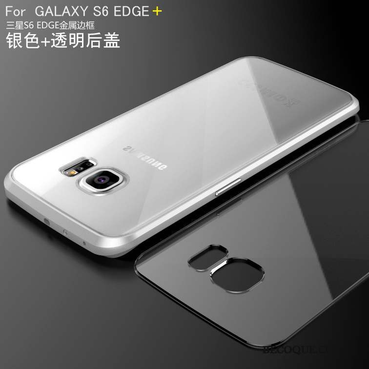 Samsung Galaxy S6 Edge + Vert Métal Étui Couvercle Arrière Coque Border