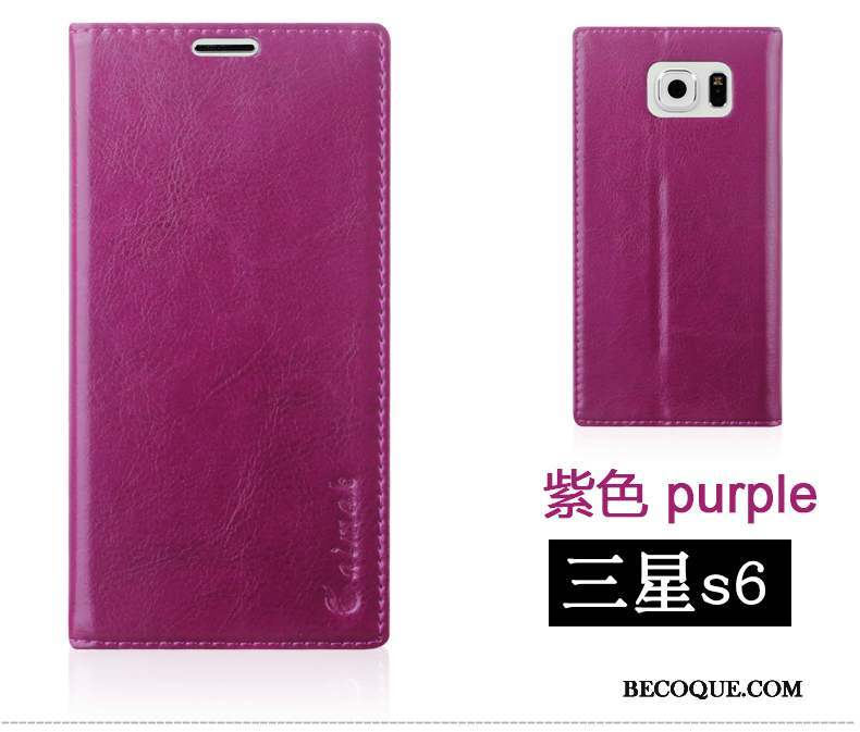 Samsung Galaxy S6 Kaki Protection Étui Coque Téléphone Portable Étui En Cuir