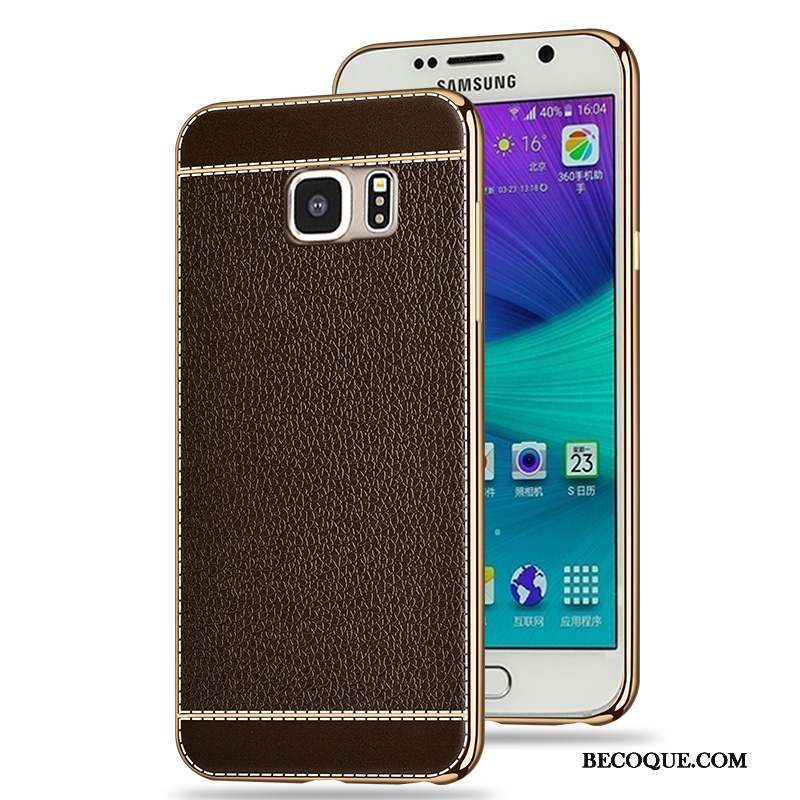 Samsung Galaxy S6 Modèle Fleurie Tout Compris Placage Silicone Coque De Téléphone Étui