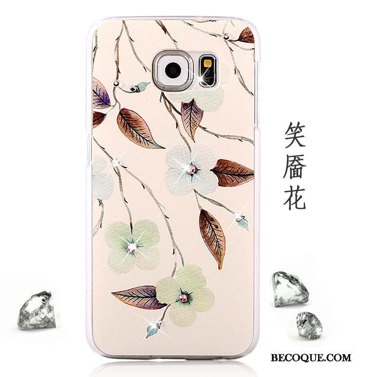 Samsung Galaxy S6 Strass Incassable Protection Peinture Coque De Téléphone Étui