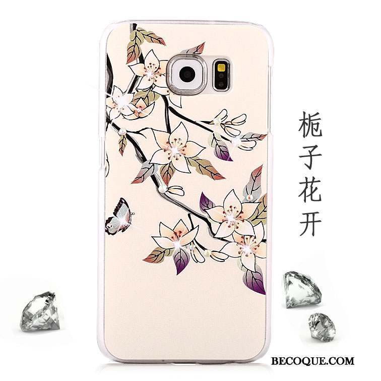 Samsung Galaxy S6 Strass Incassable Protection Peinture Coque De Téléphone Étui