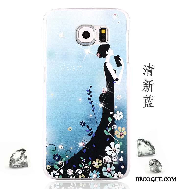 Samsung Galaxy S6 Strass Incassable Protection Peinture Coque De Téléphone Étui