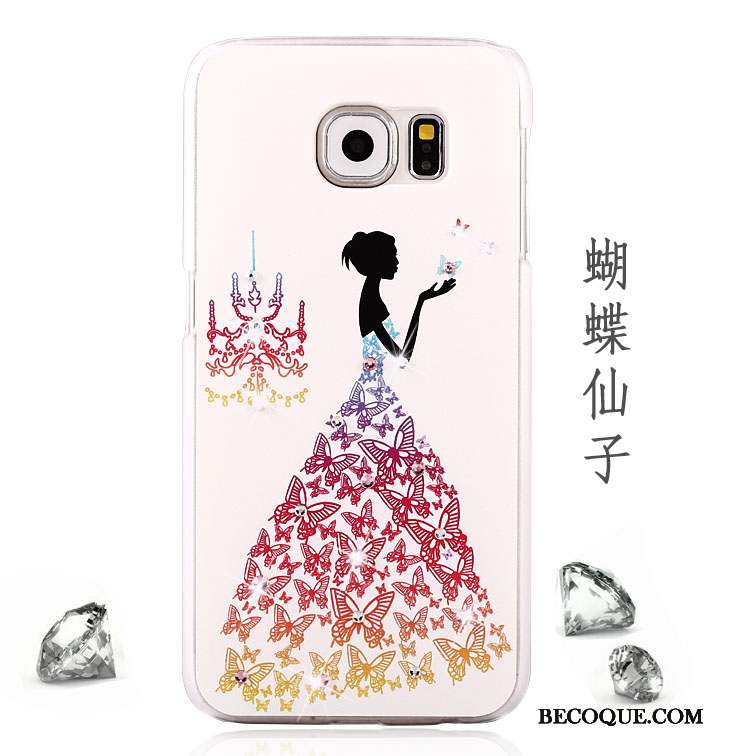 Samsung Galaxy S6 Strass Incassable Protection Peinture Coque De Téléphone Étui