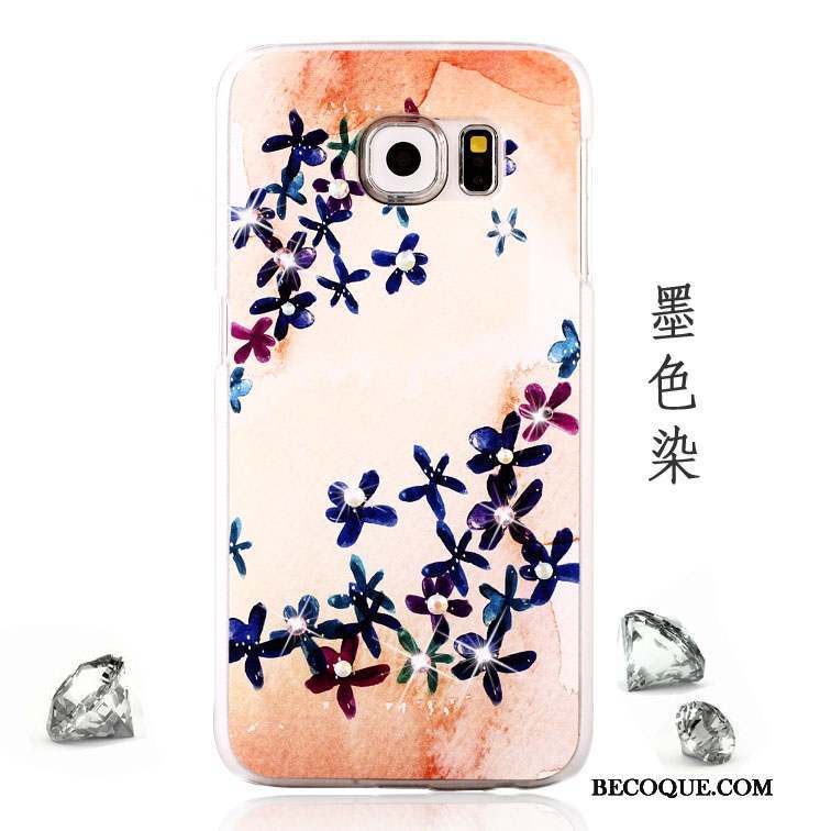 Samsung Galaxy S6 Strass Incassable Protection Peinture Coque De Téléphone Étui