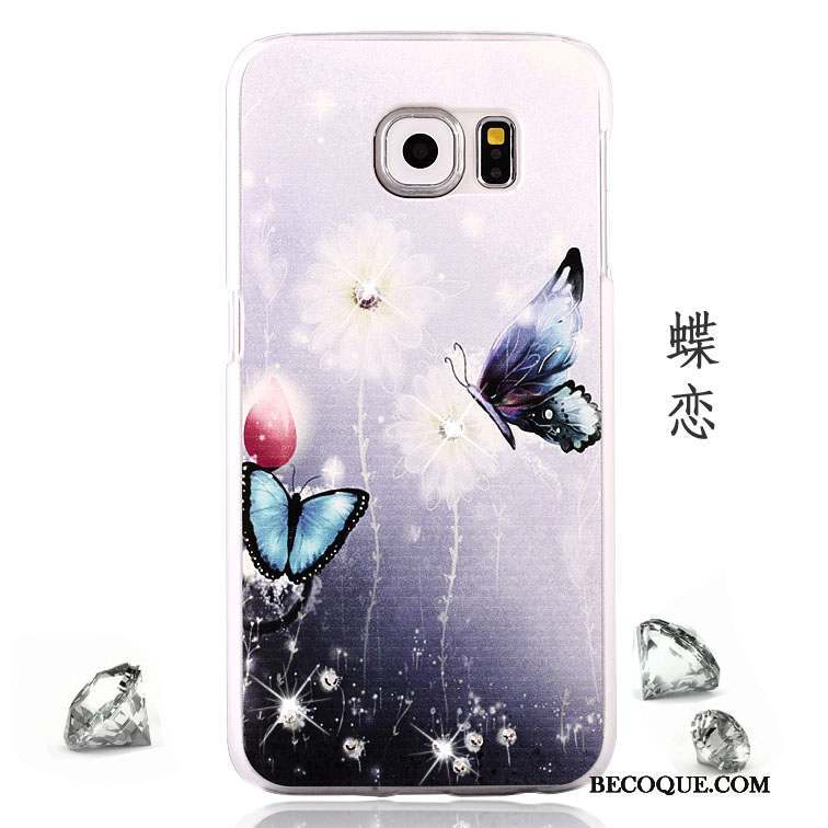 Samsung Galaxy S6 Strass Incassable Protection Peinture Coque De Téléphone Étui