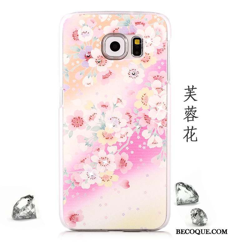 Samsung Galaxy S6 Strass Incassable Protection Peinture Coque De Téléphone Étui