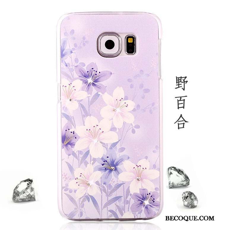 Samsung Galaxy S6 Strass Incassable Protection Peinture Coque De Téléphone Étui