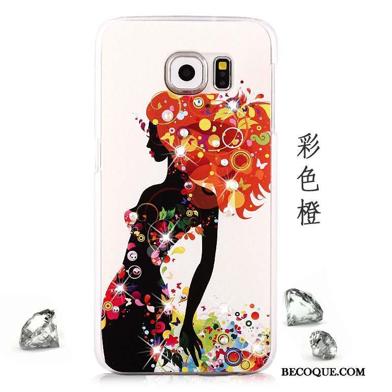 Samsung Galaxy S6 Strass Incassable Protection Peinture Coque De Téléphone Étui