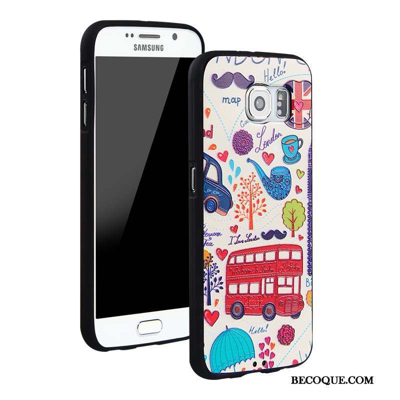 Samsung Galaxy S6 Tendance Incassable Protection Dessin Animé Multicolore Coque De Téléphone