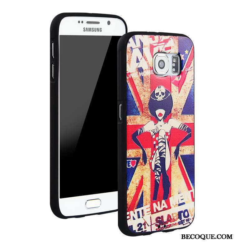 Samsung Galaxy S6 Tendance Incassable Protection Dessin Animé Multicolore Coque De Téléphone