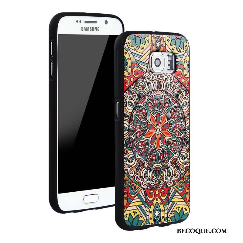 Samsung Galaxy S6 Tendance Incassable Protection Dessin Animé Multicolore Coque De Téléphone