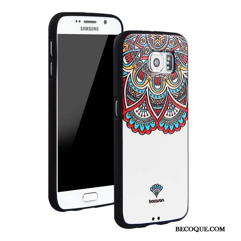 Samsung Galaxy S6 Tendance Incassable Protection Dessin Animé Multicolore Coque De Téléphone