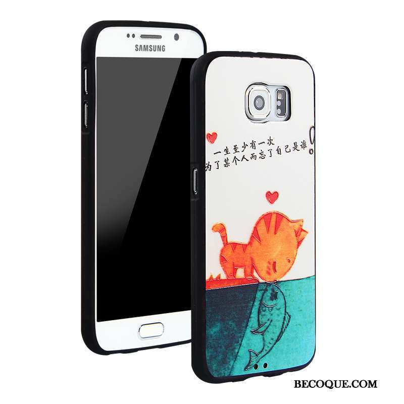Samsung Galaxy S6 Tendance Incassable Protection Dessin Animé Multicolore Coque De Téléphone