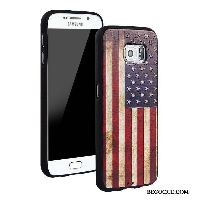 Samsung Galaxy S6 Tendance Incassable Protection Dessin Animé Multicolore Coque De Téléphone