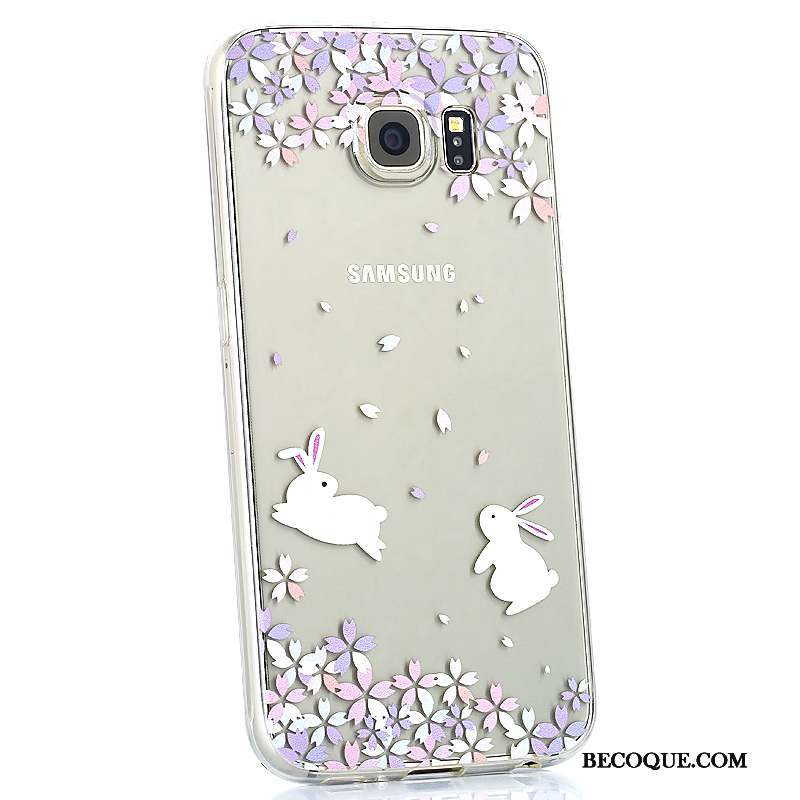 Samsung Galaxy S6 Transparent Coque De Téléphone Incassable Multicolore Fluide Doux Charmant