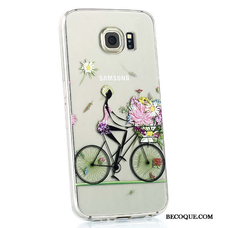 Samsung Galaxy S6 Transparent Coque De Téléphone Incassable Multicolore Fluide Doux Charmant