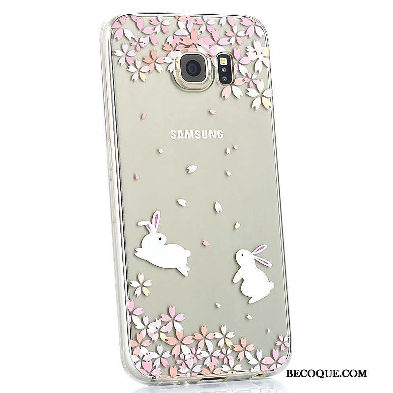 Samsung Galaxy S6 Transparent Coque De Téléphone Incassable Multicolore Fluide Doux Charmant
