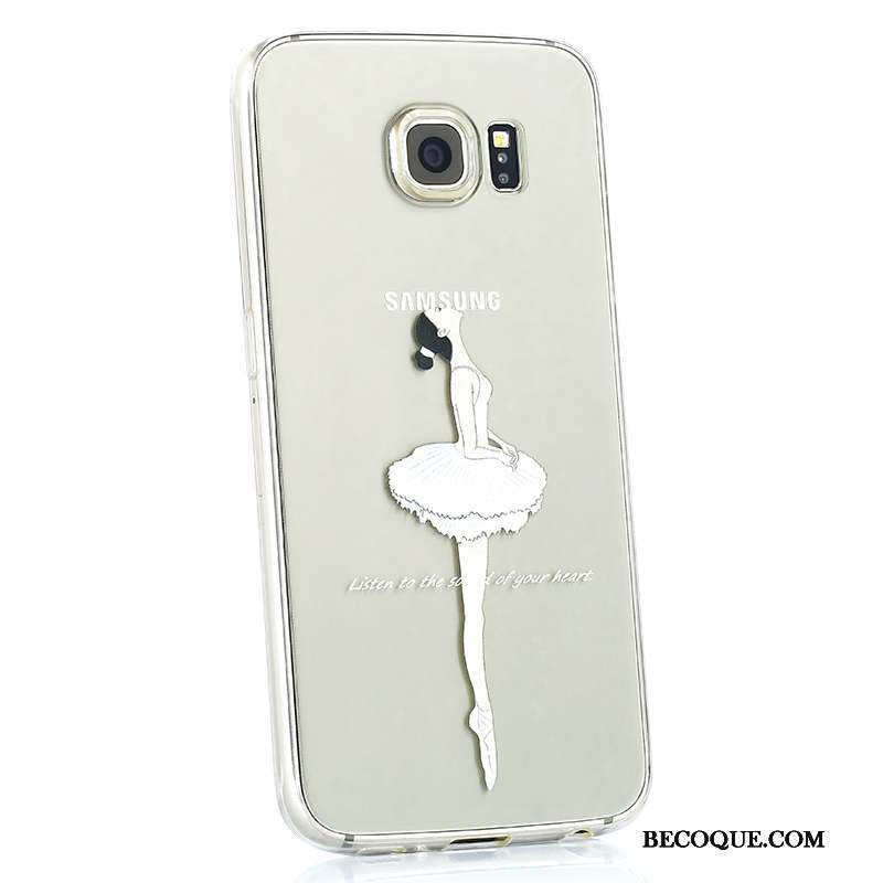 Samsung Galaxy S6 Transparent Coque De Téléphone Incassable Multicolore Fluide Doux Charmant