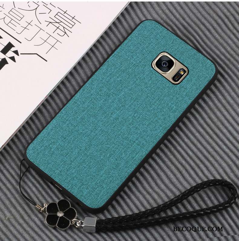 Samsung Galaxy S7 Coque De Téléphone Protection Vert Silicone Étui Fluide Doux